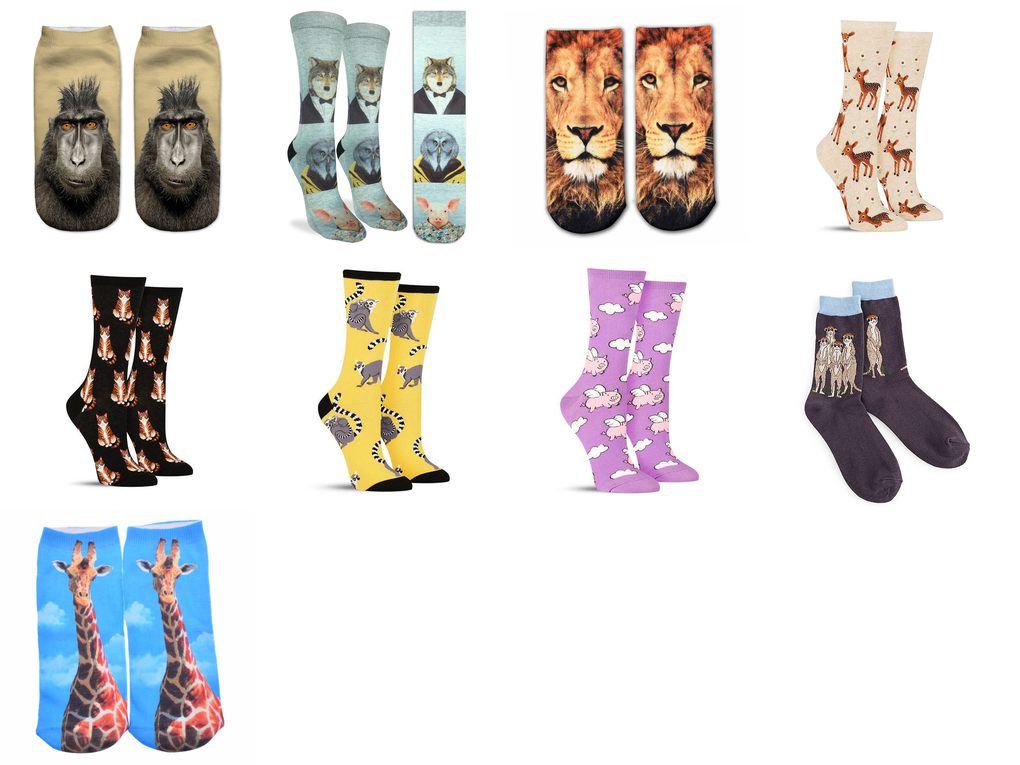 animal socks womens